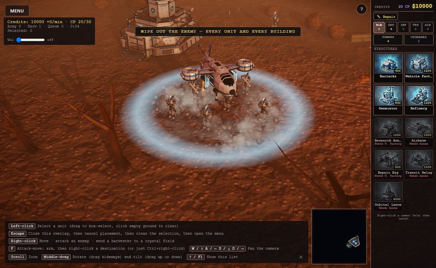 Rapid Deploy: a dropship lowers its squad on tethers.