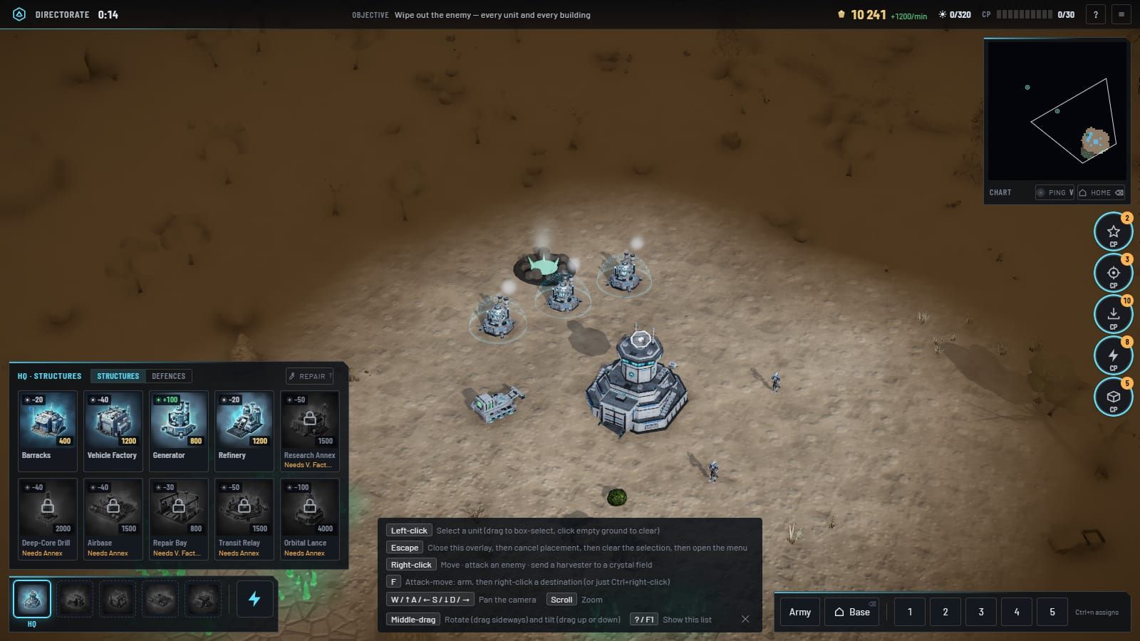 Directorate generators under their Aegis shields.