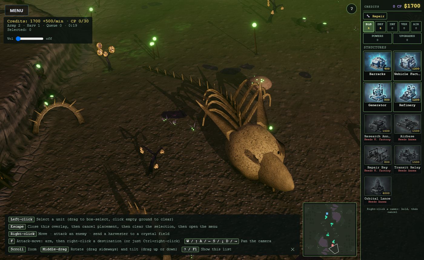 Hivemere: a titan's carcass on the creep fen.